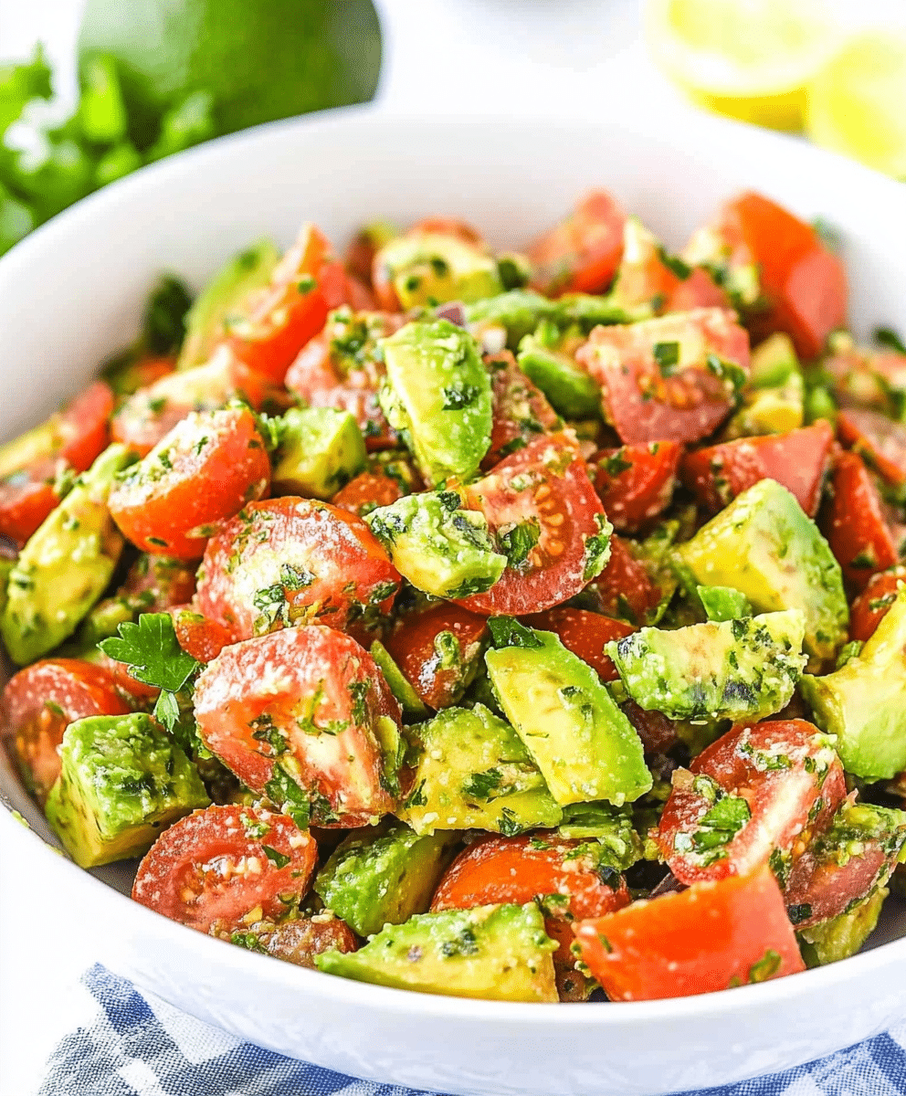 Avocado Tomato Salad – Easy Summer Salad Recipe - Ingredients