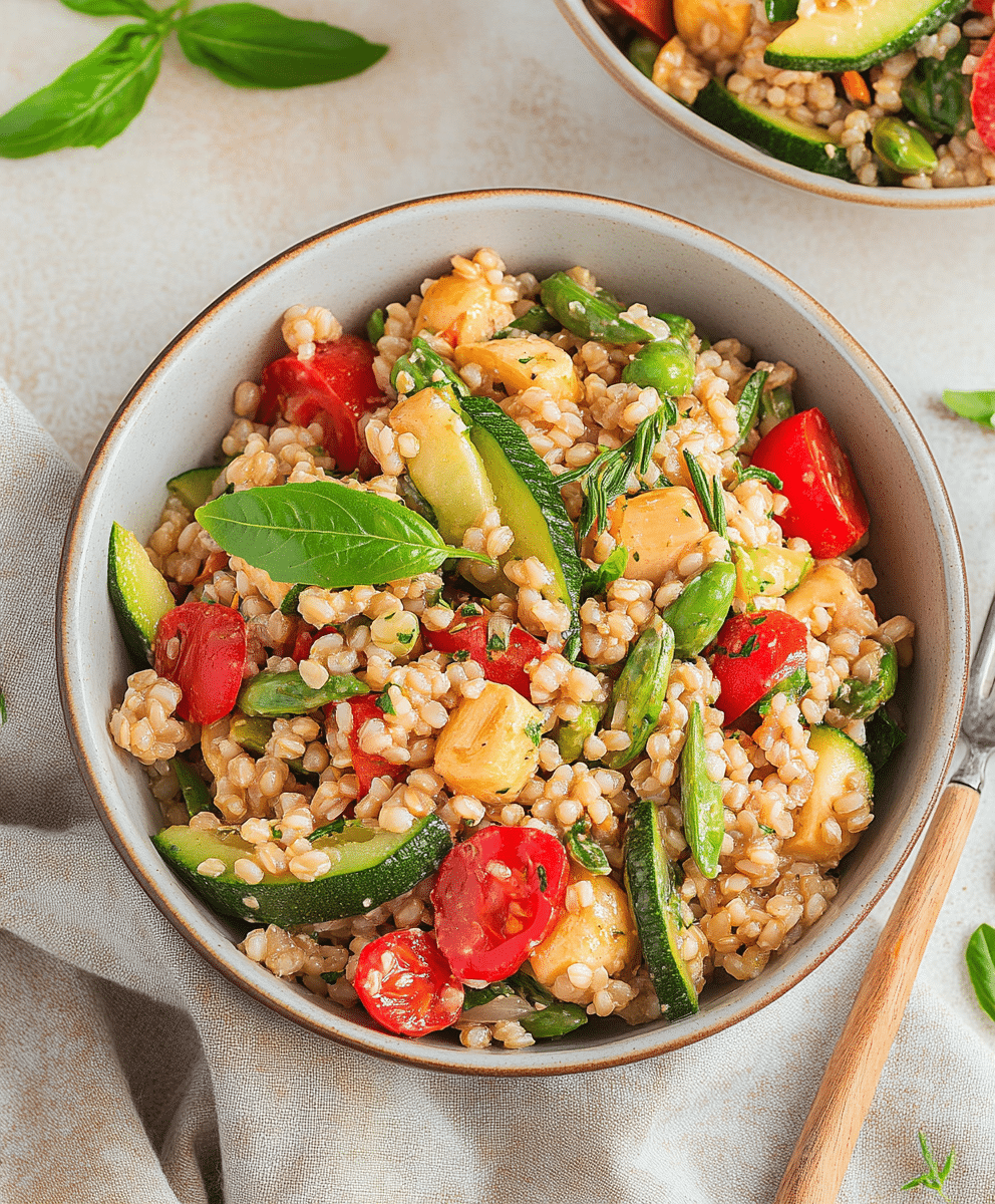 Summer Vegetable Barley Salad Recipe - Ingredients