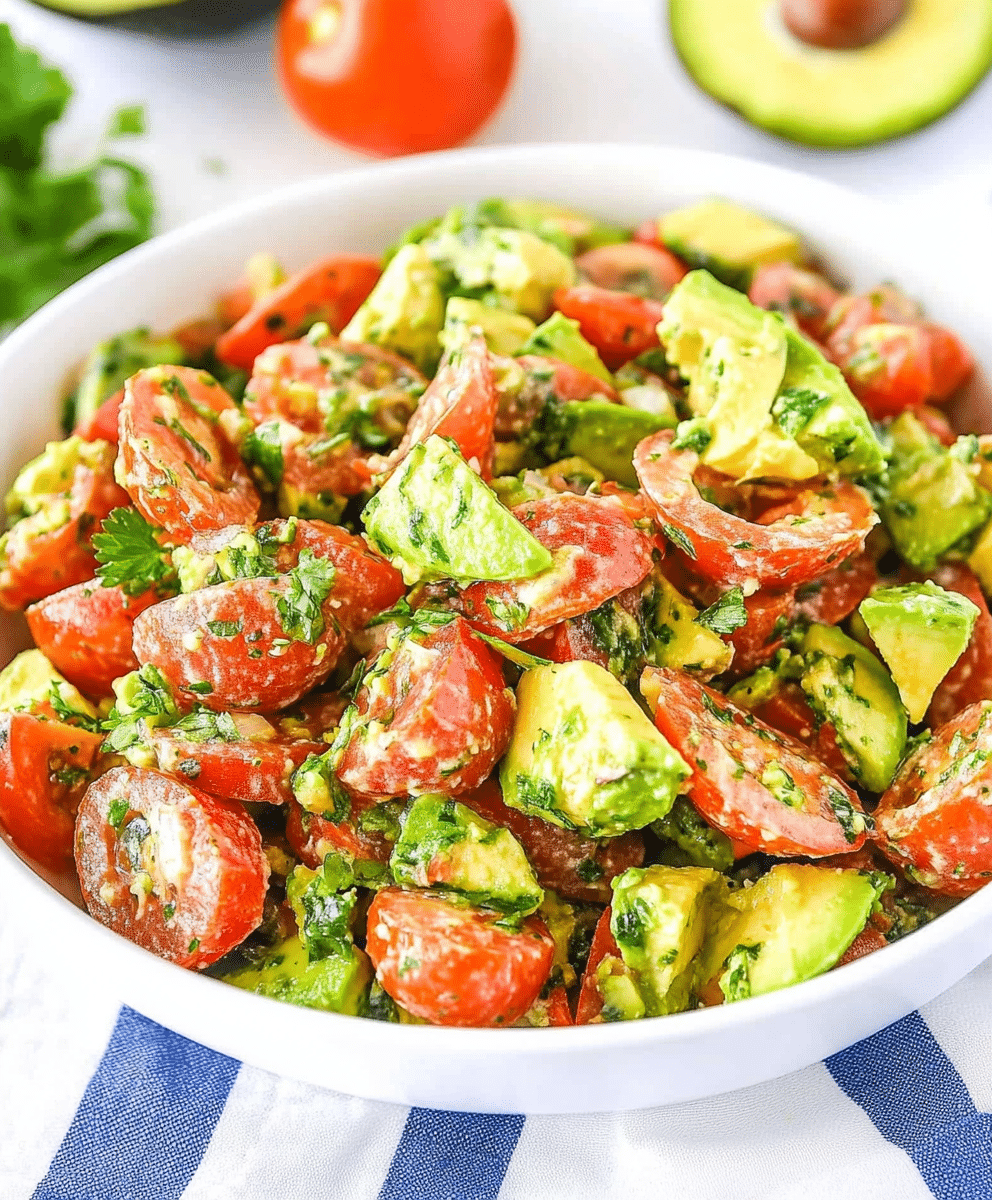 Avocado Tomato Salad – Easy Summer Salad Recipe - Cooking Process